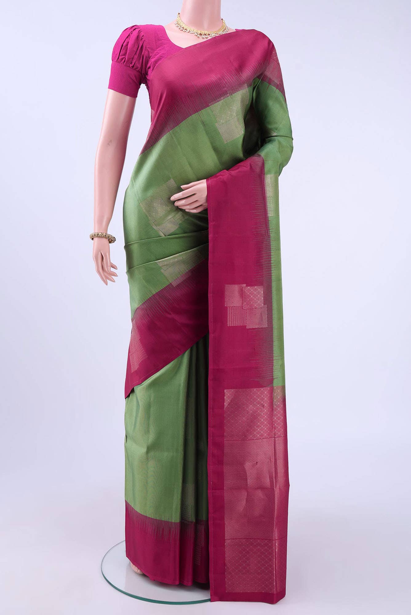 Light Green Soft Silk Saree
