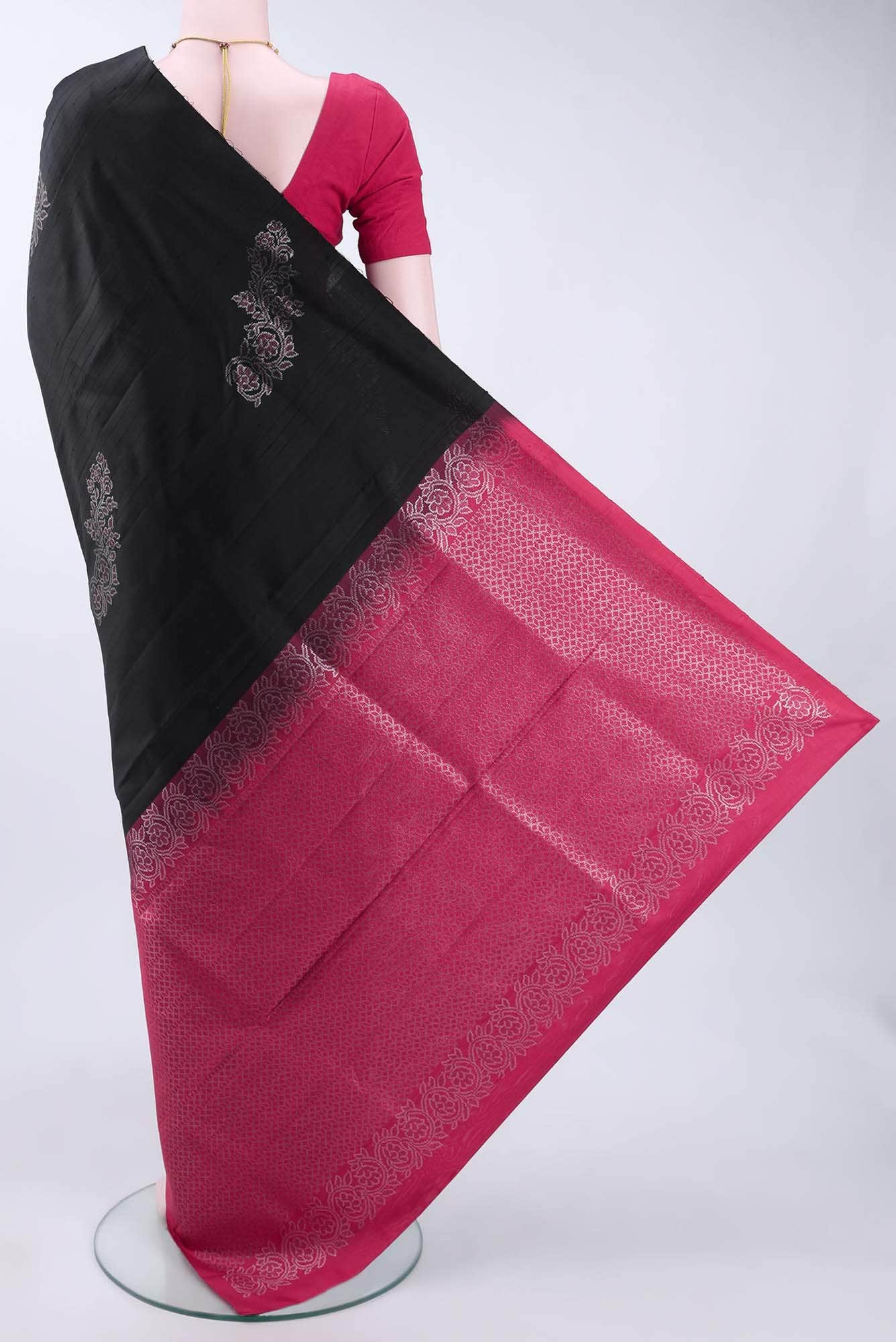 Black Soft Silk Saree