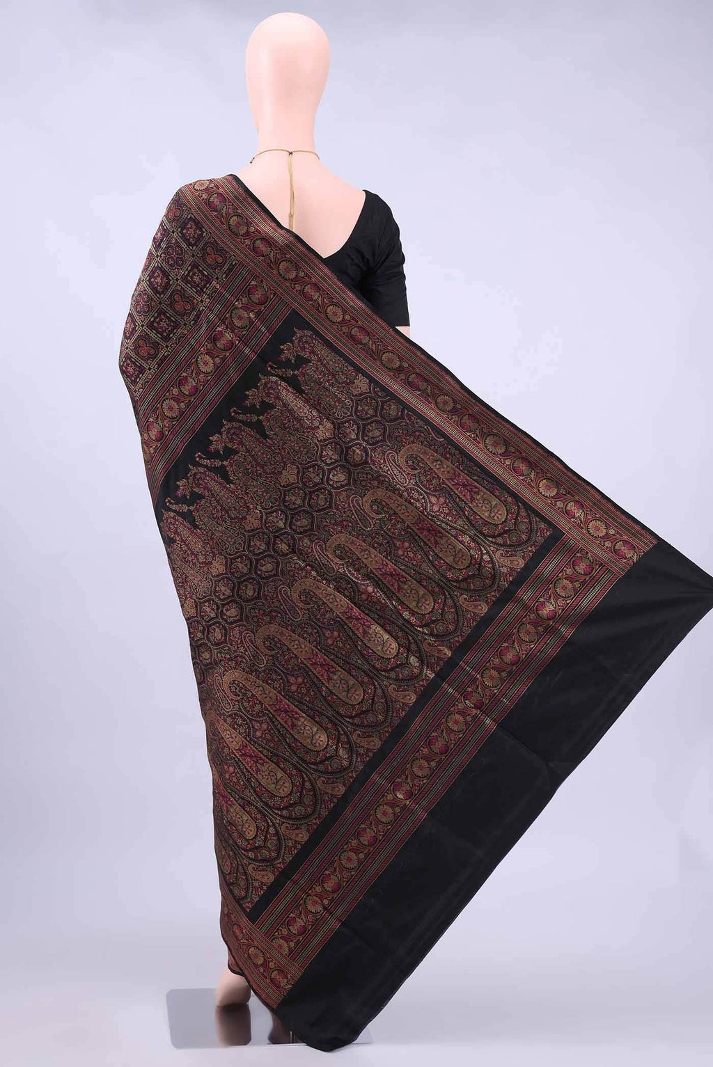 Black Banarasi Jamavar Saree