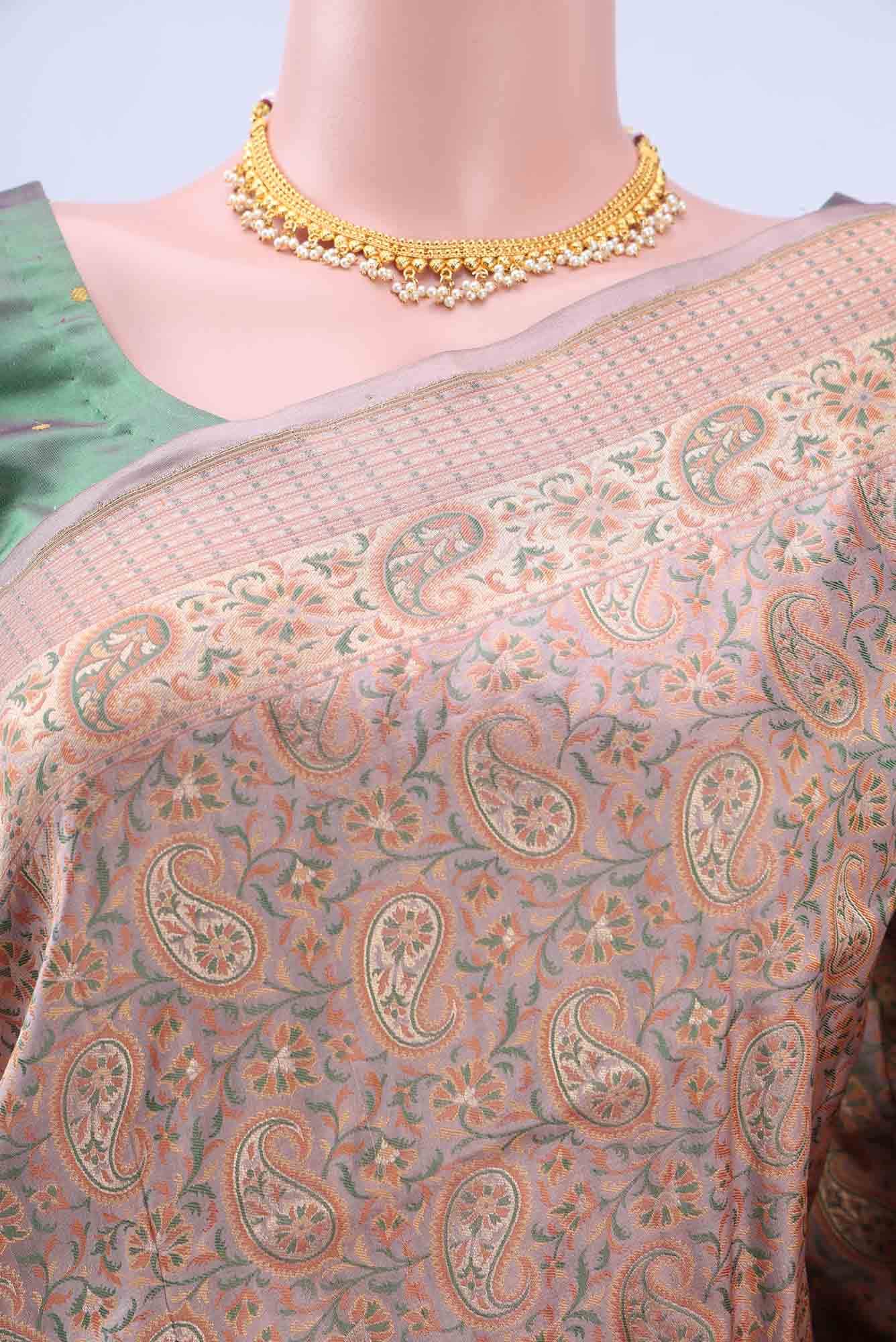 Mauve Banarasi Saree