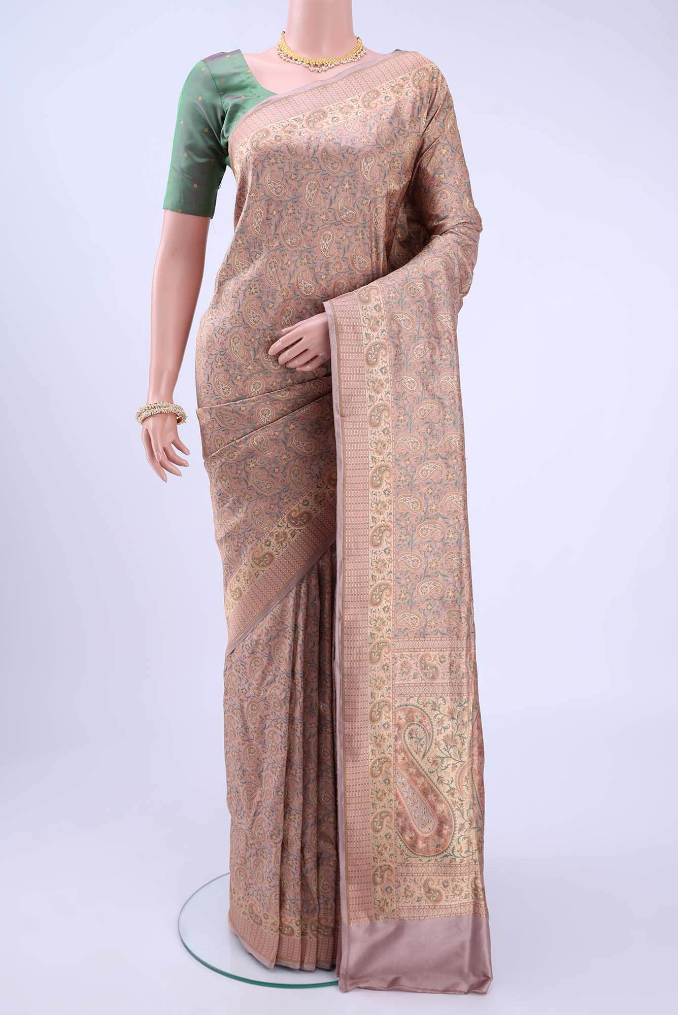 Mauve Banarasi Saree