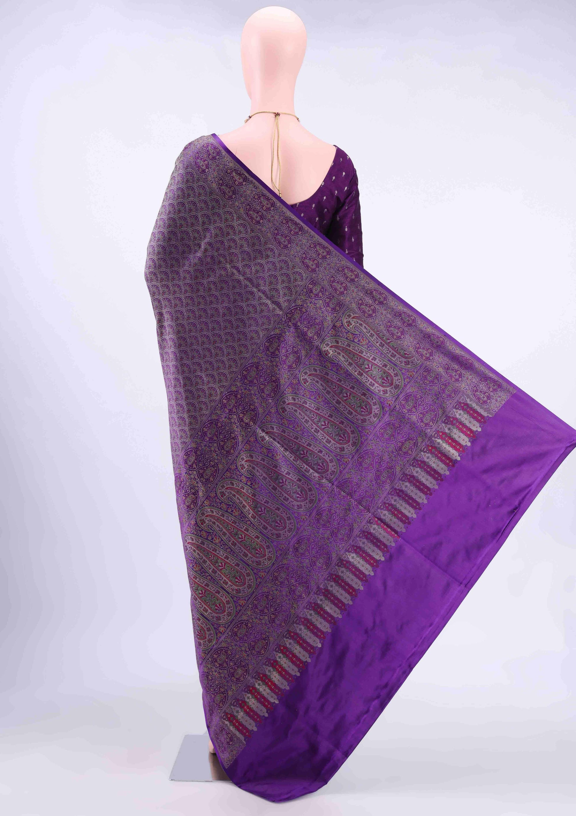 Purple Banarasi Saree