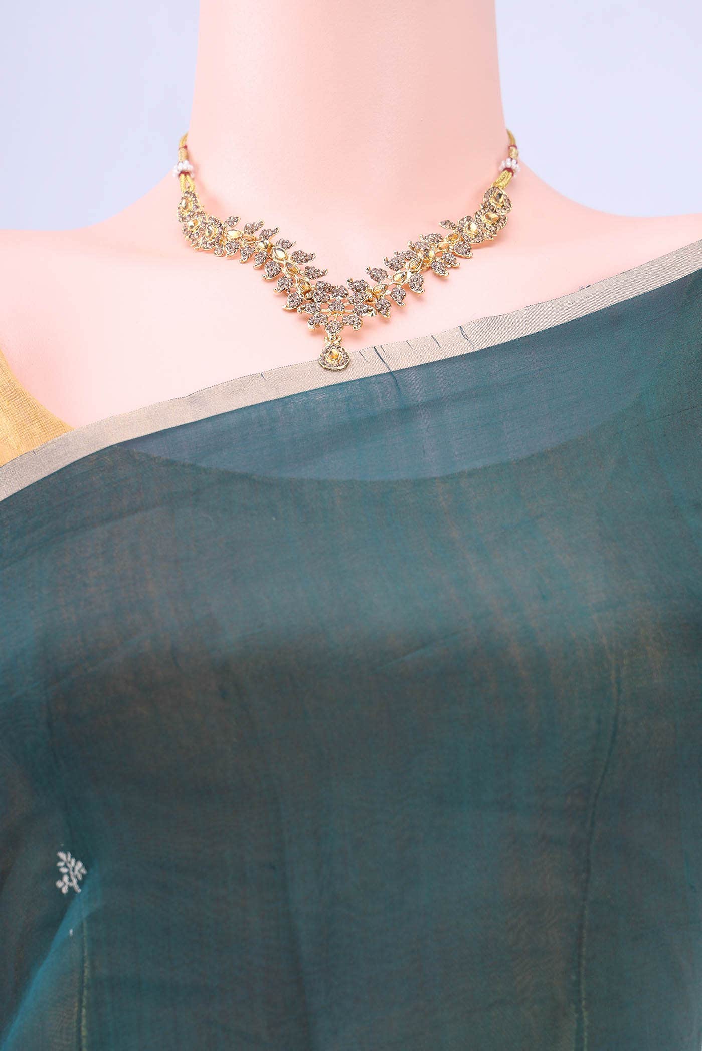 Blue Pure Organza Silk Saree