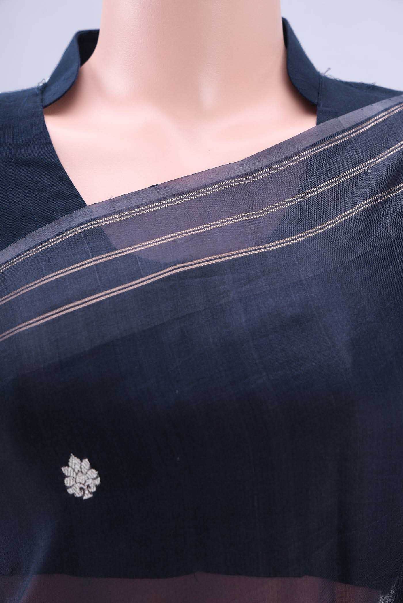 Burgundy Banarasi Saree
