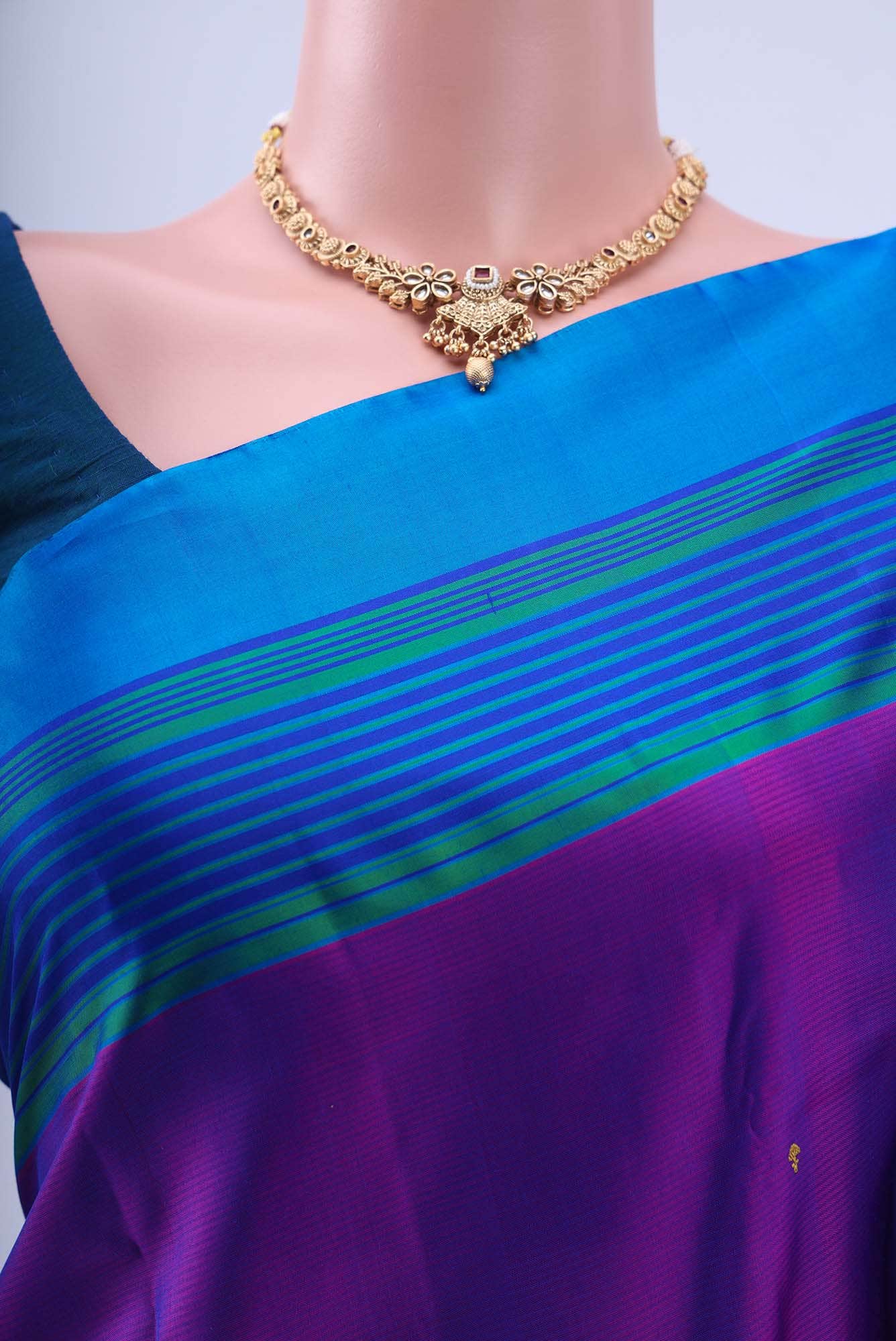 Purple Nangavalli Silk [ Salem ] Saree