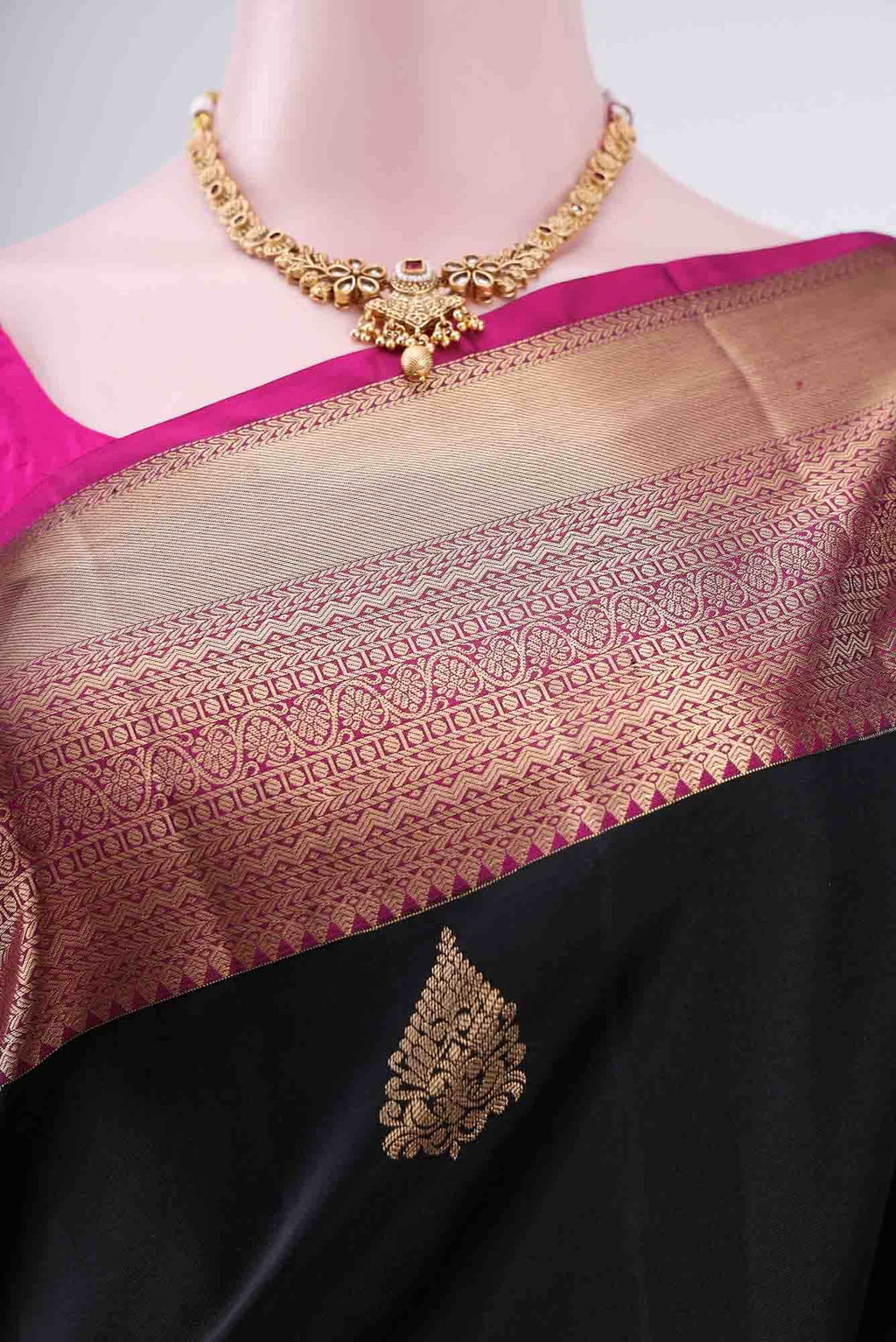 Black Soft Silk Saree