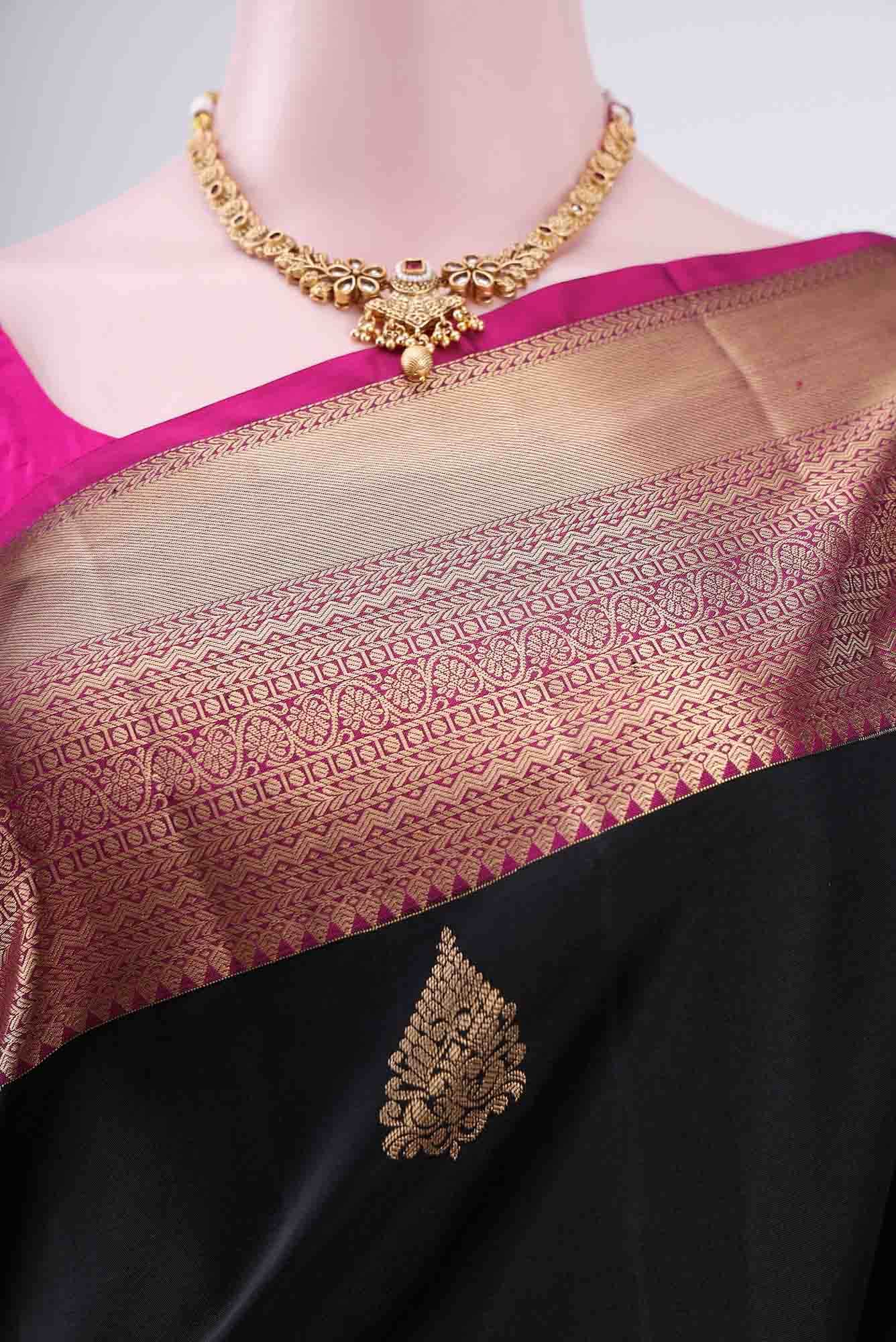 Black Soft Silk Saree