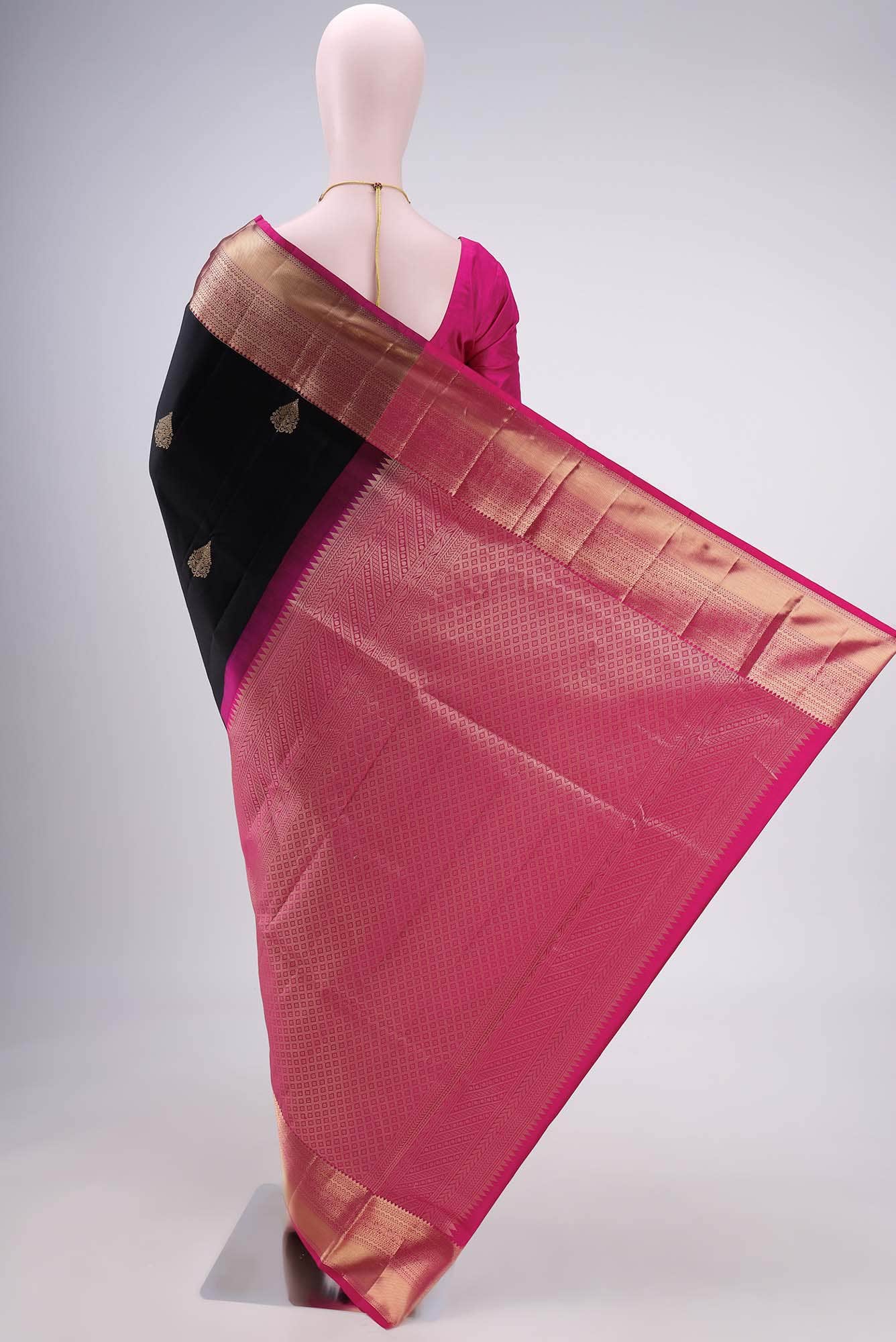 Black Soft Silk Saree