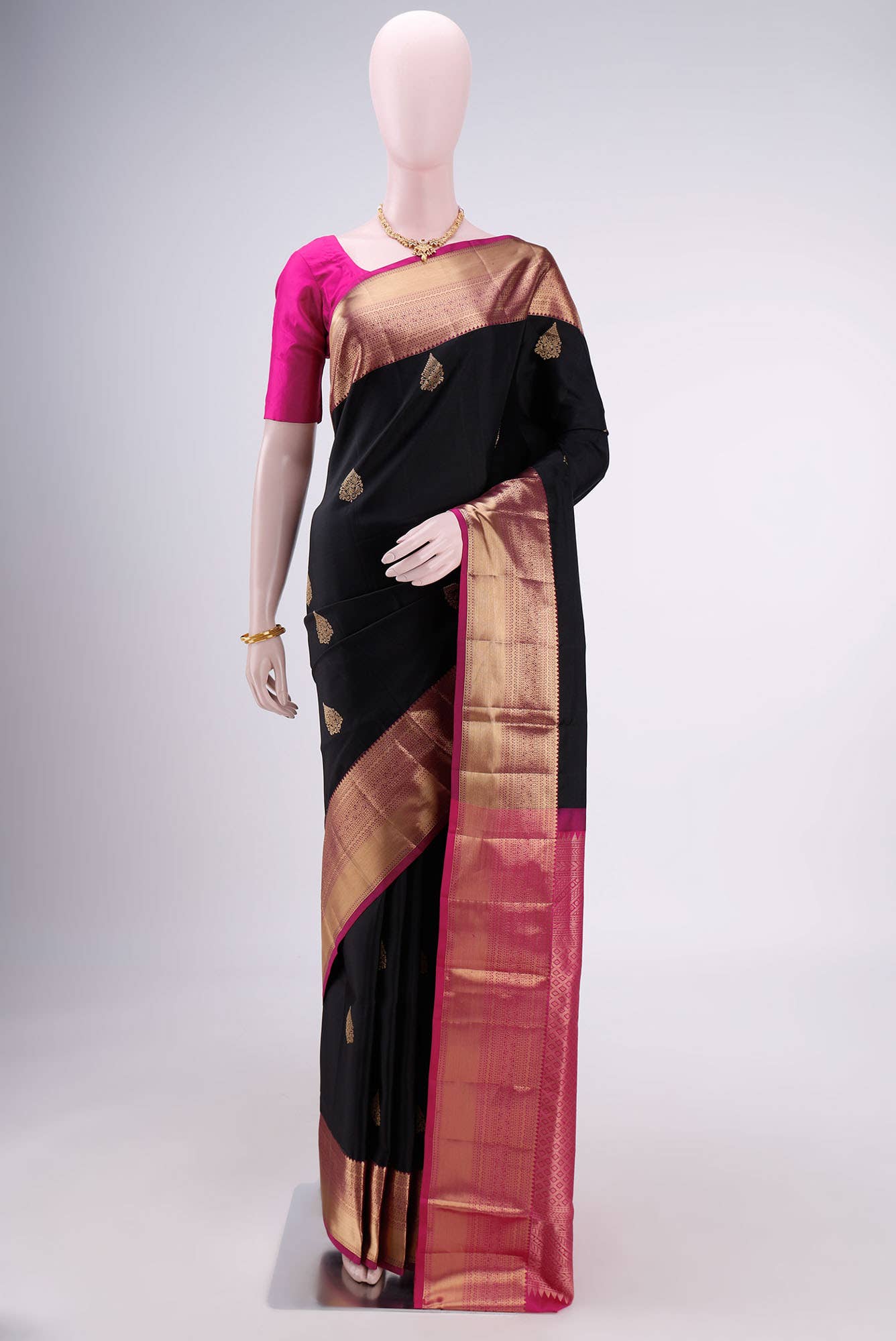 Black Soft Silk Saree