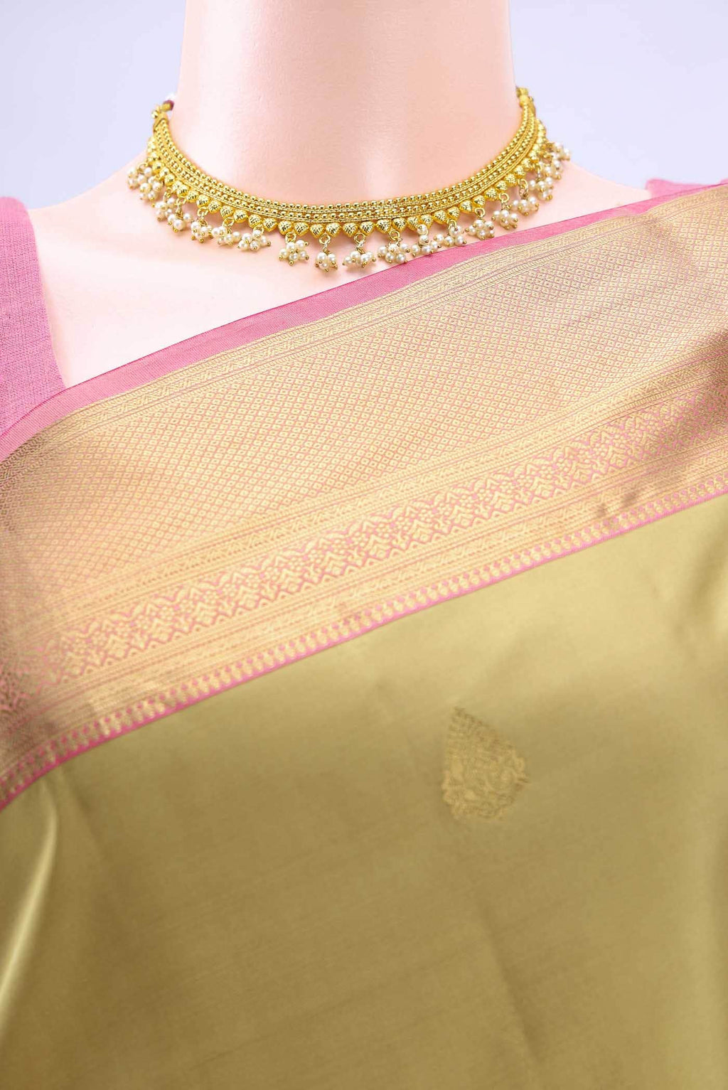 Beige Uppada Silk Saree