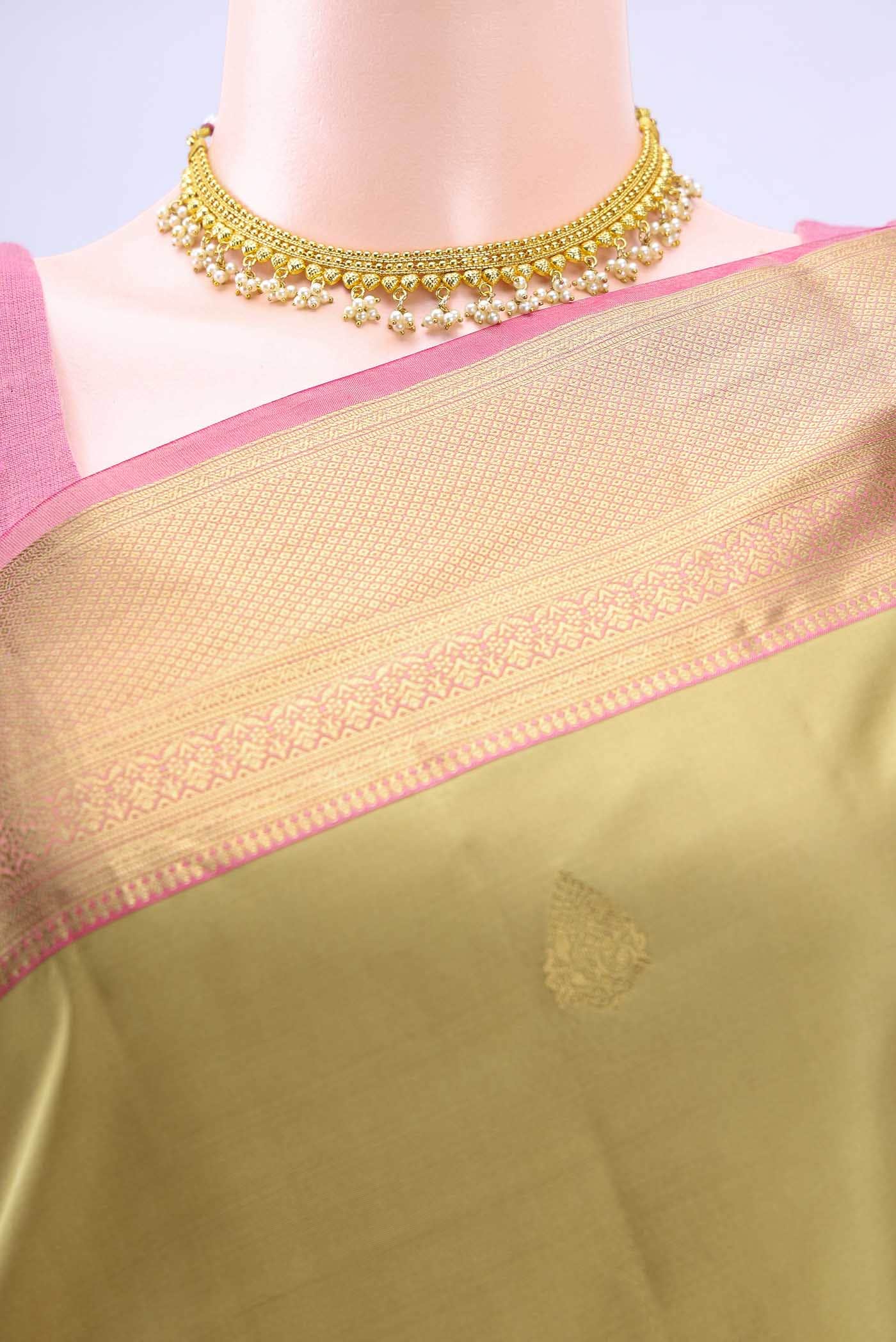 Beige Uppada Silk Saree