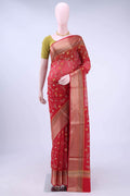 Red Kota Cotton Saree