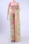 Pista Green Kota Cotton Saree