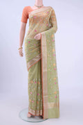 Pista Green Kota Cotton Saree