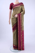 Maroon Blended Bangalore Silk - kadyal Saree