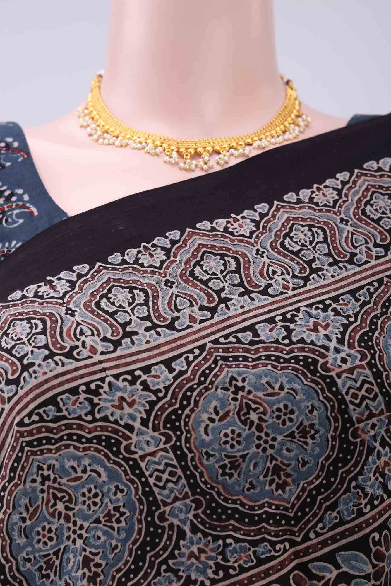 Black Cotton Saree