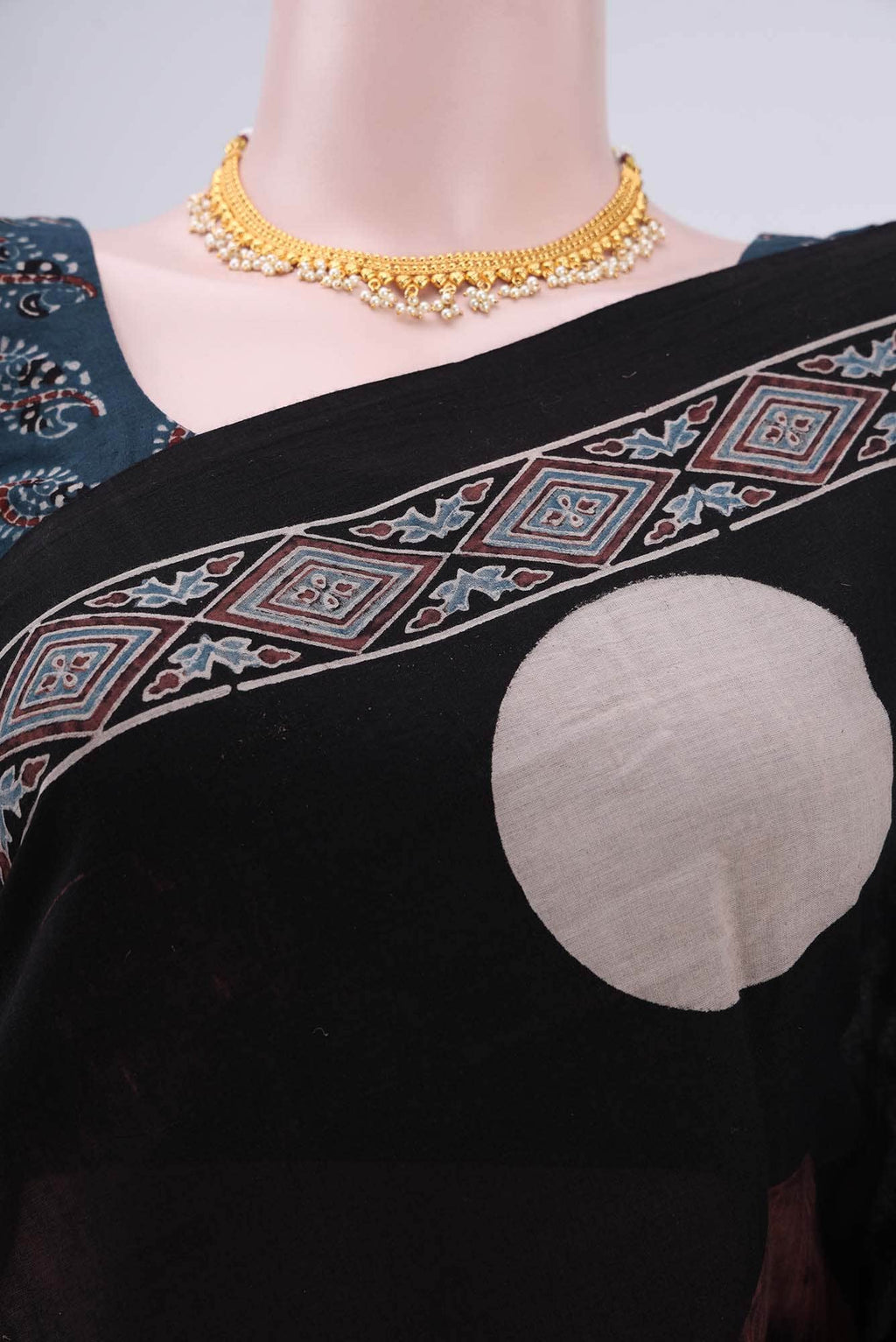Black Cotton Saree