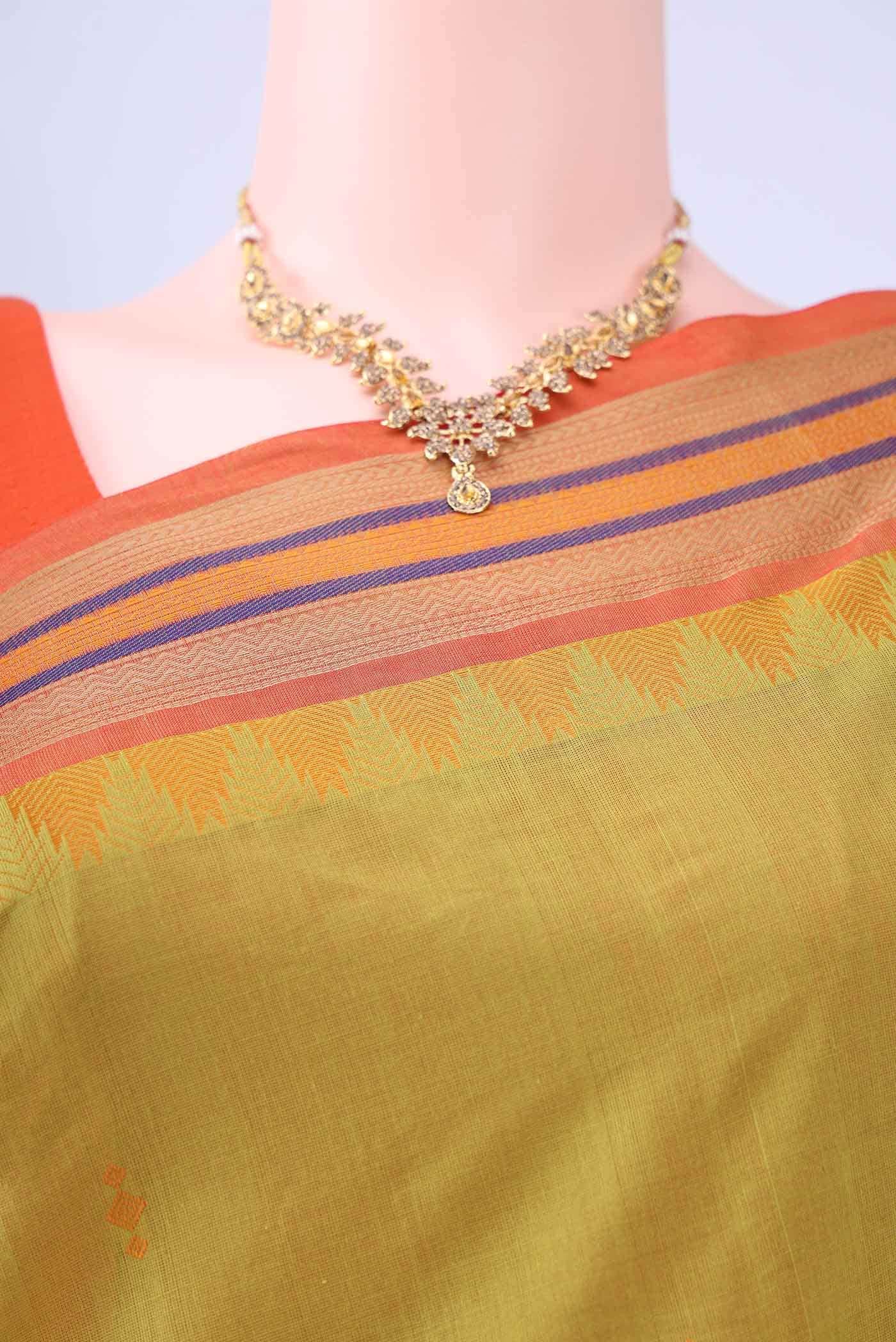 Light Green Kanchi Cotton Saree