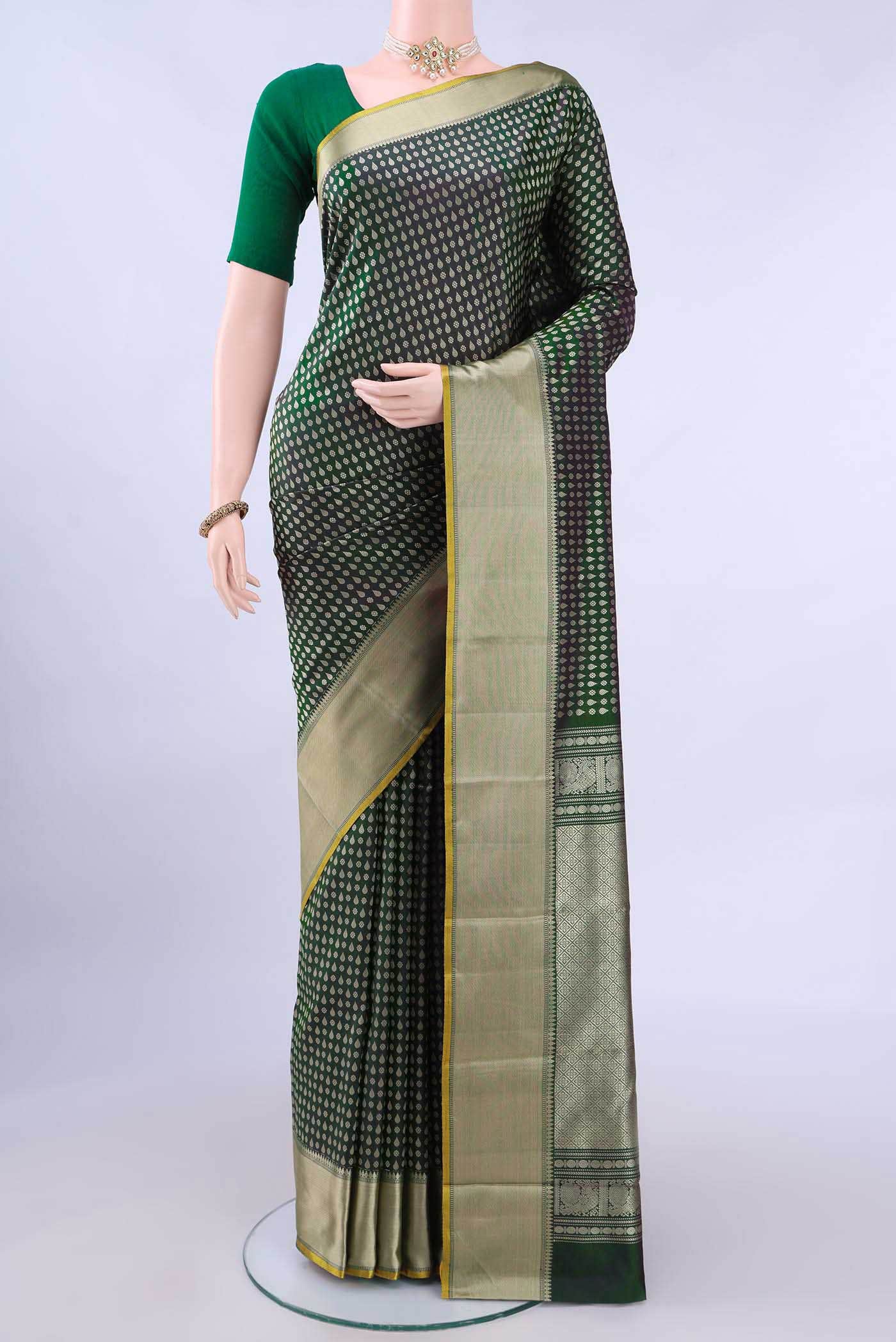 Green Kanchipuram Silk Saree