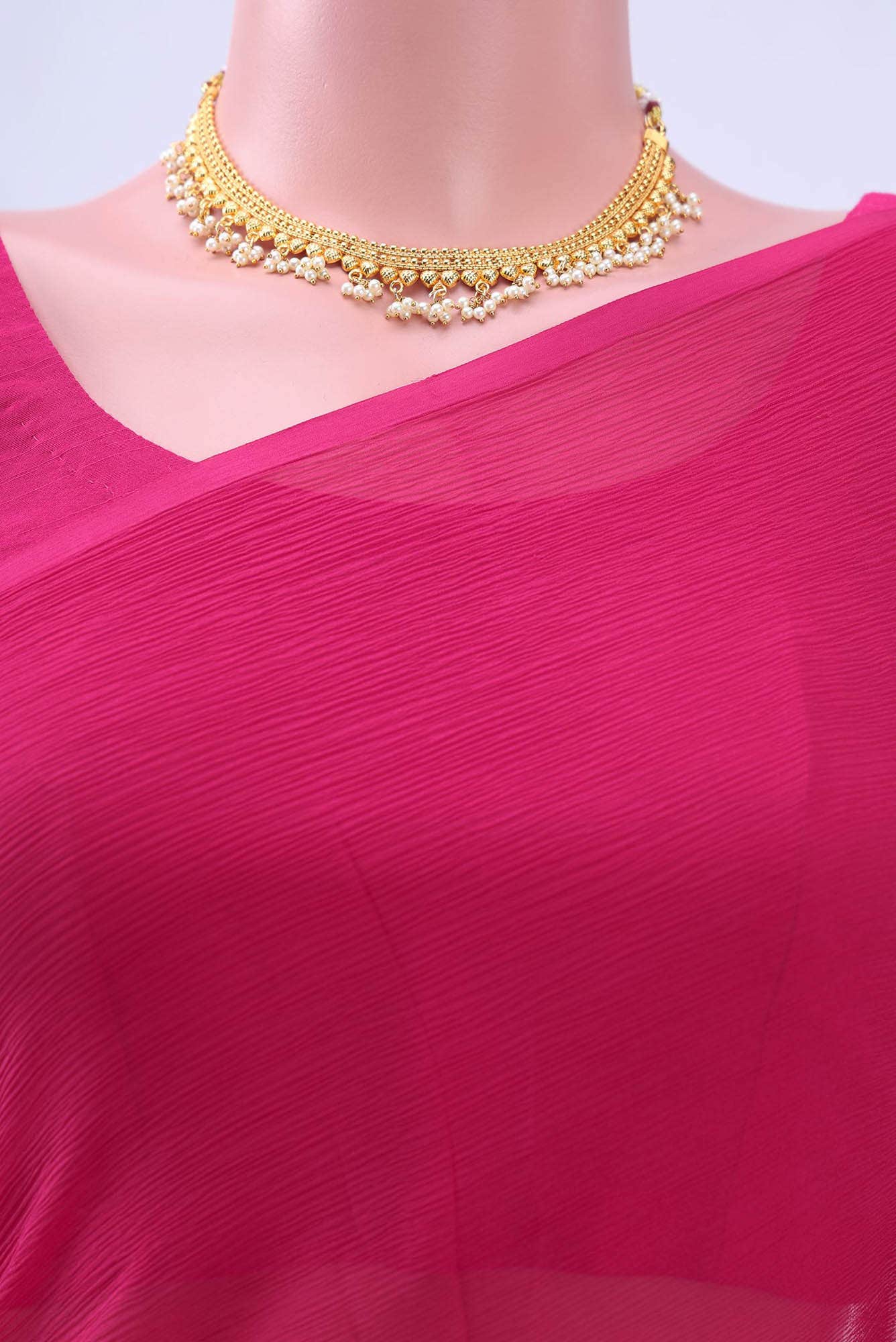 Pink Chanderi Silk Cotton Saree