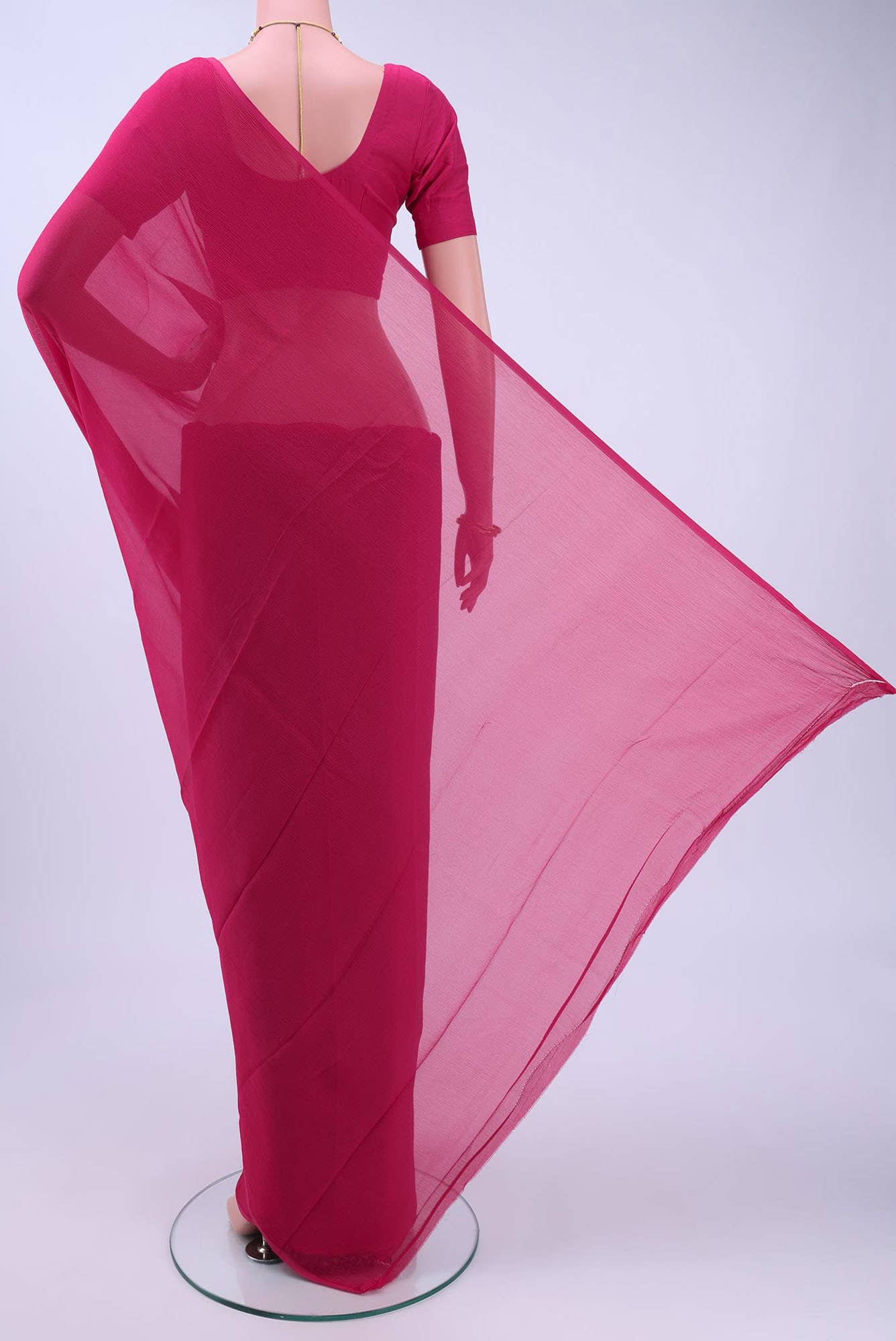 Pink Chanderi Silk Cotton Saree