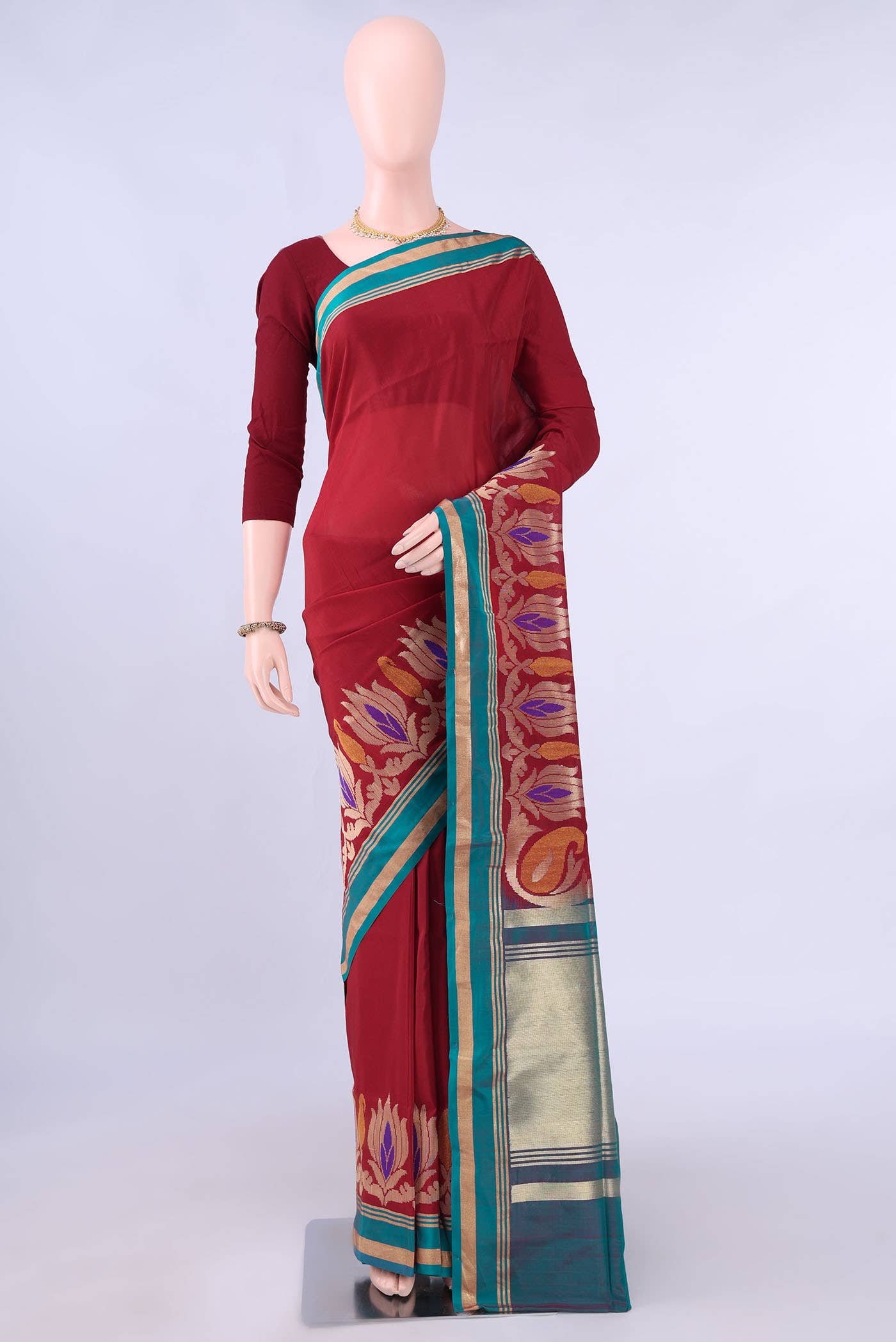 Red Banarasi Silk Saree