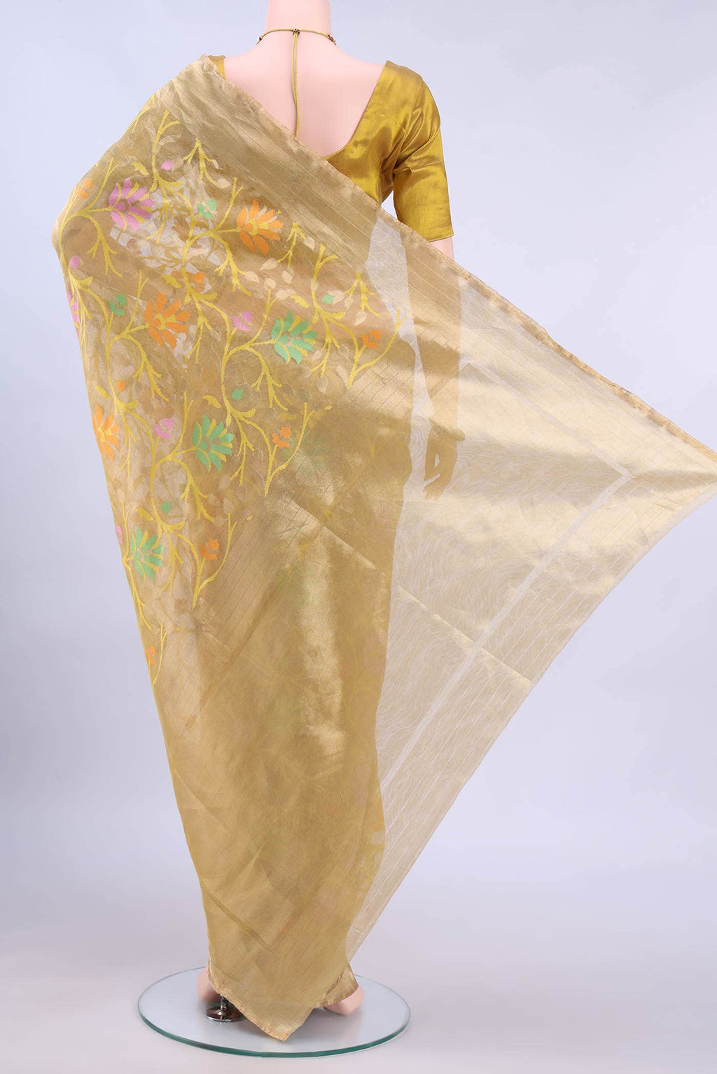 Golden Banarasi Saree
