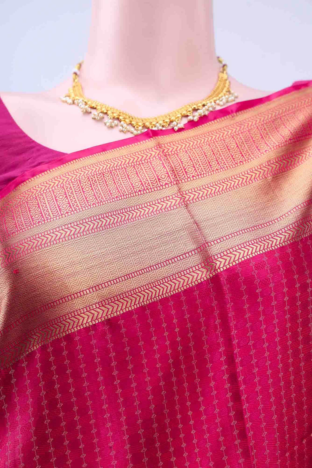 Rani Pink Soft Silk Saree