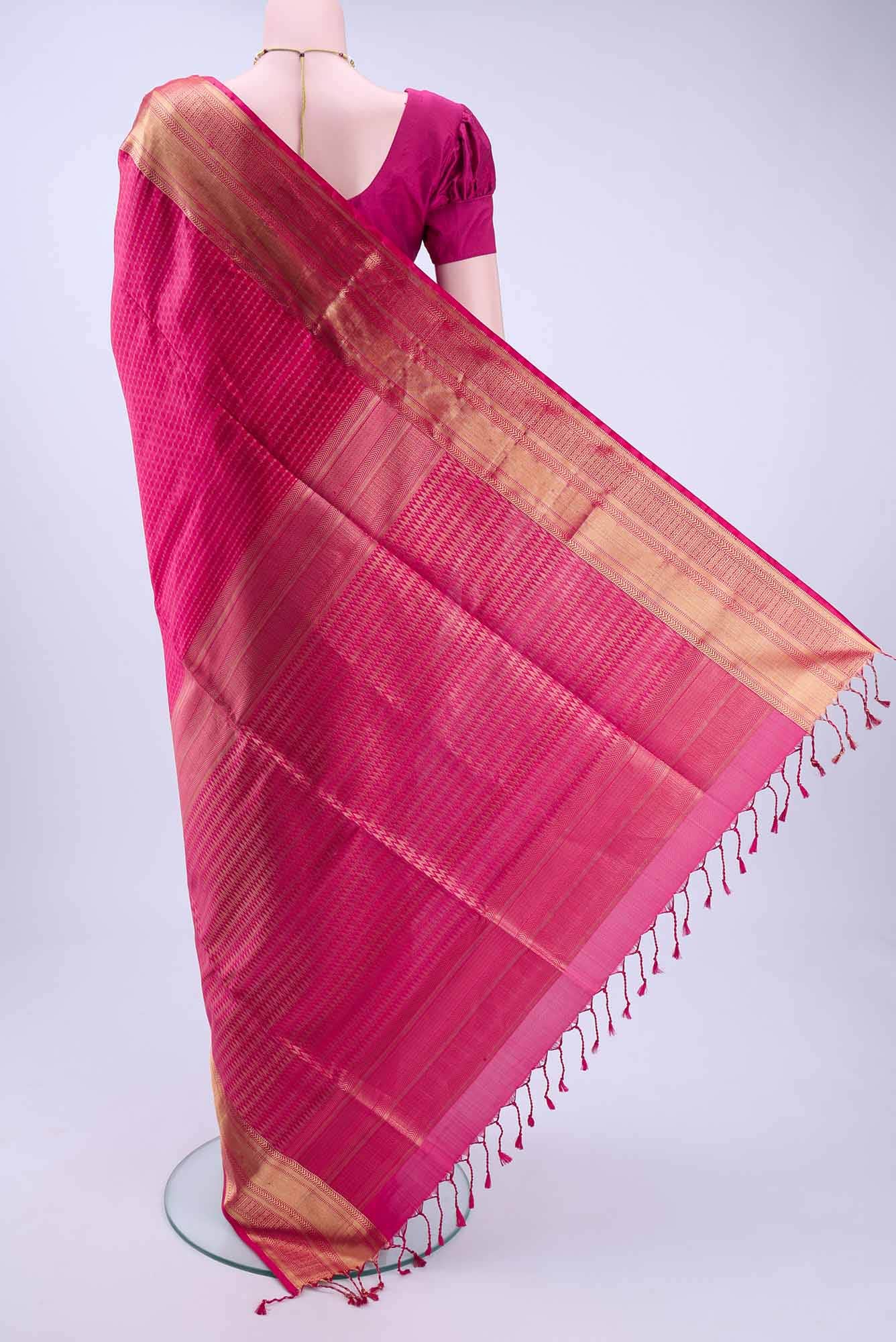 Rani Pink Soft Silk Saree
