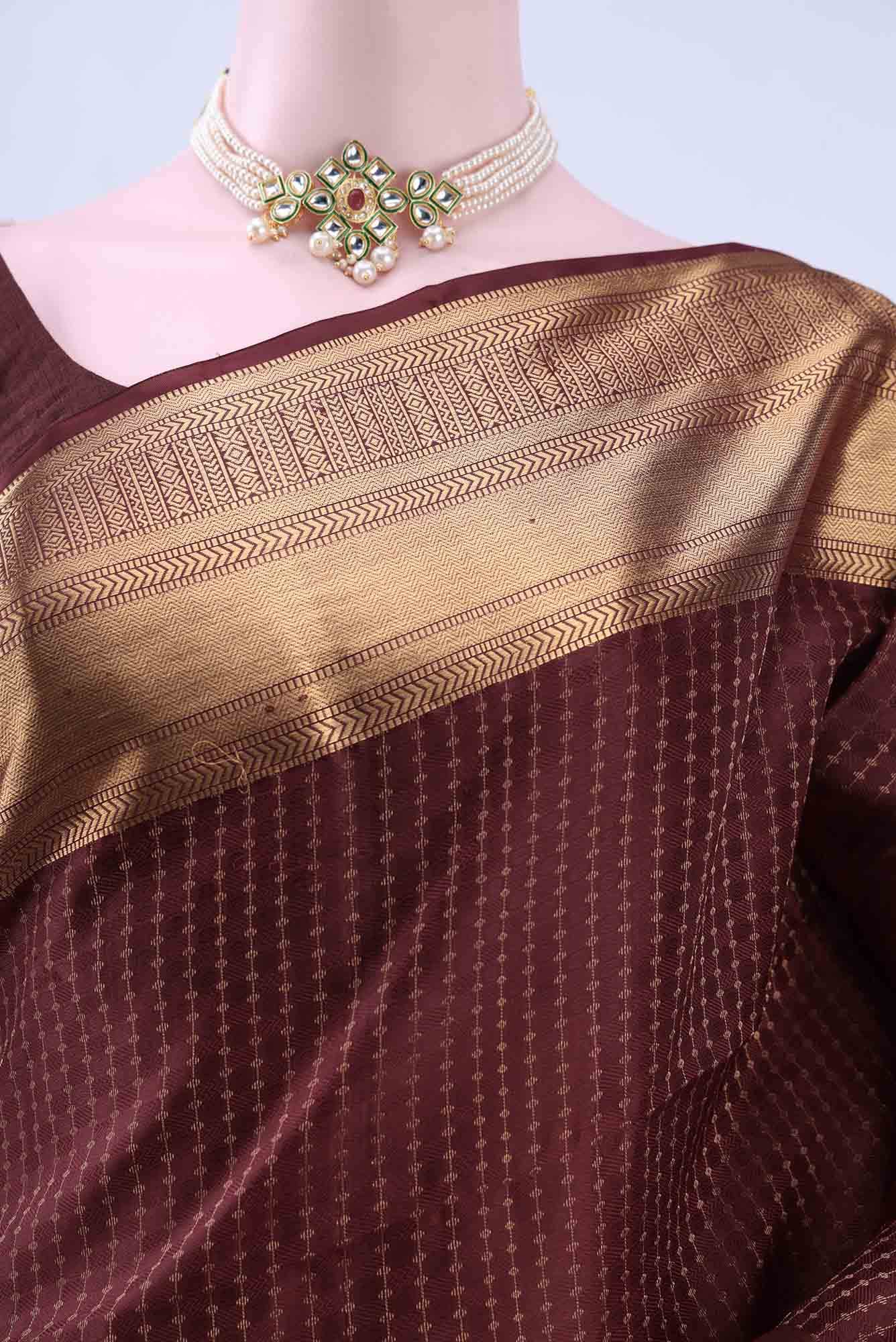 Brown Soft Silk Saree