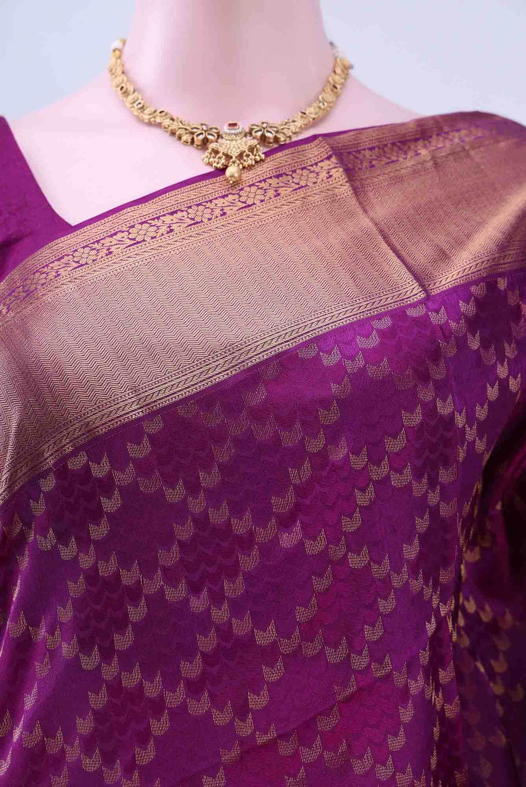 Magenta Soft Silk Saree