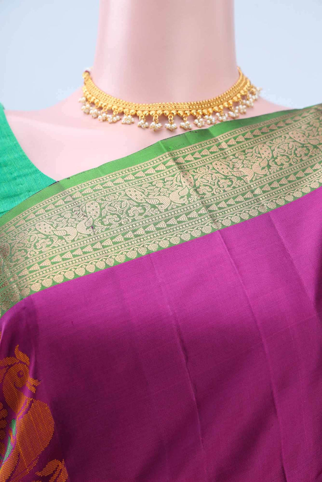 Magenta Soft Silk Saree