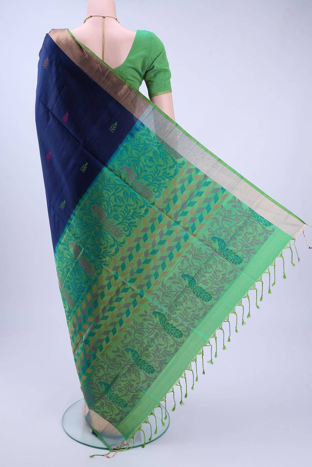 Navy Blue Soft Silk Saree