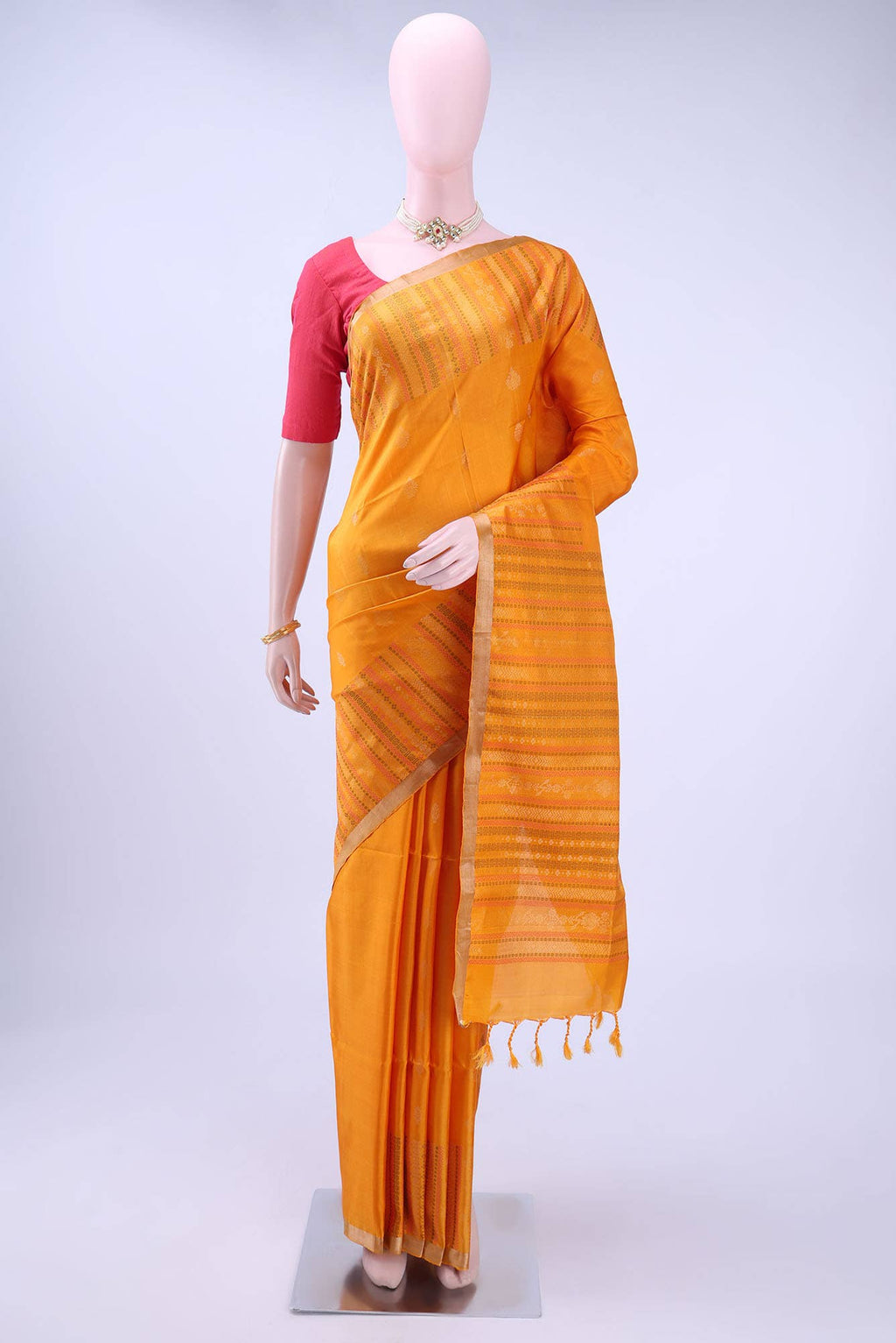 Yellow Soft Silk Saree