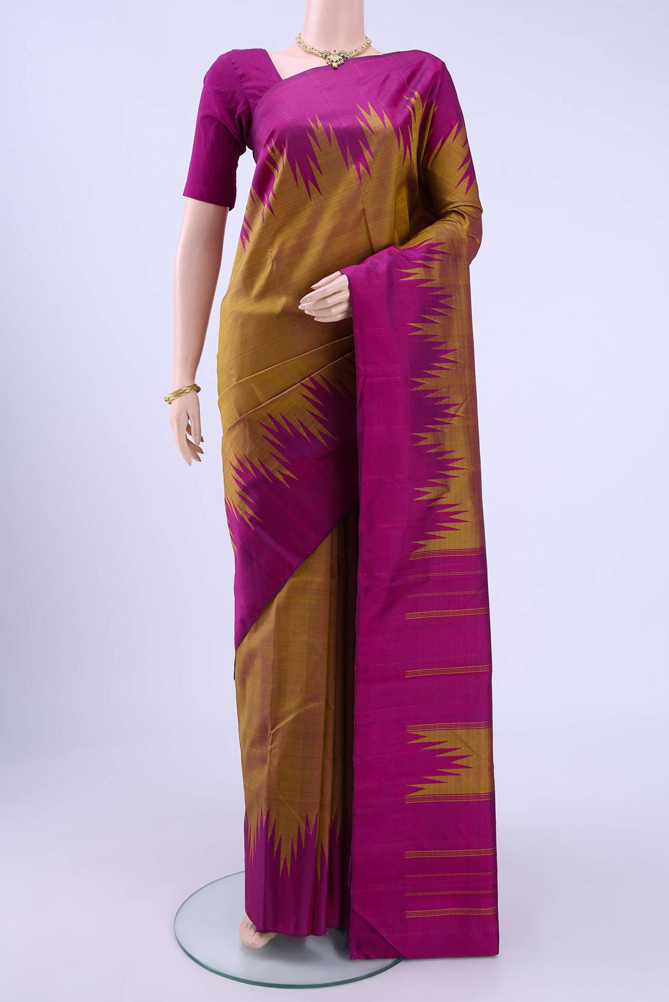 Bronze Kanchipuram Saree
