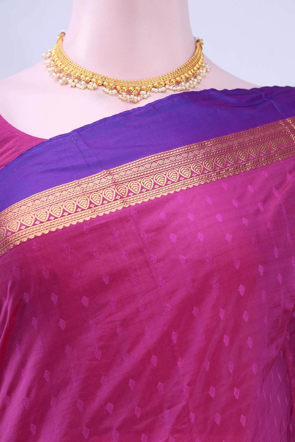 Dark Beige Bangalore Silk Saree