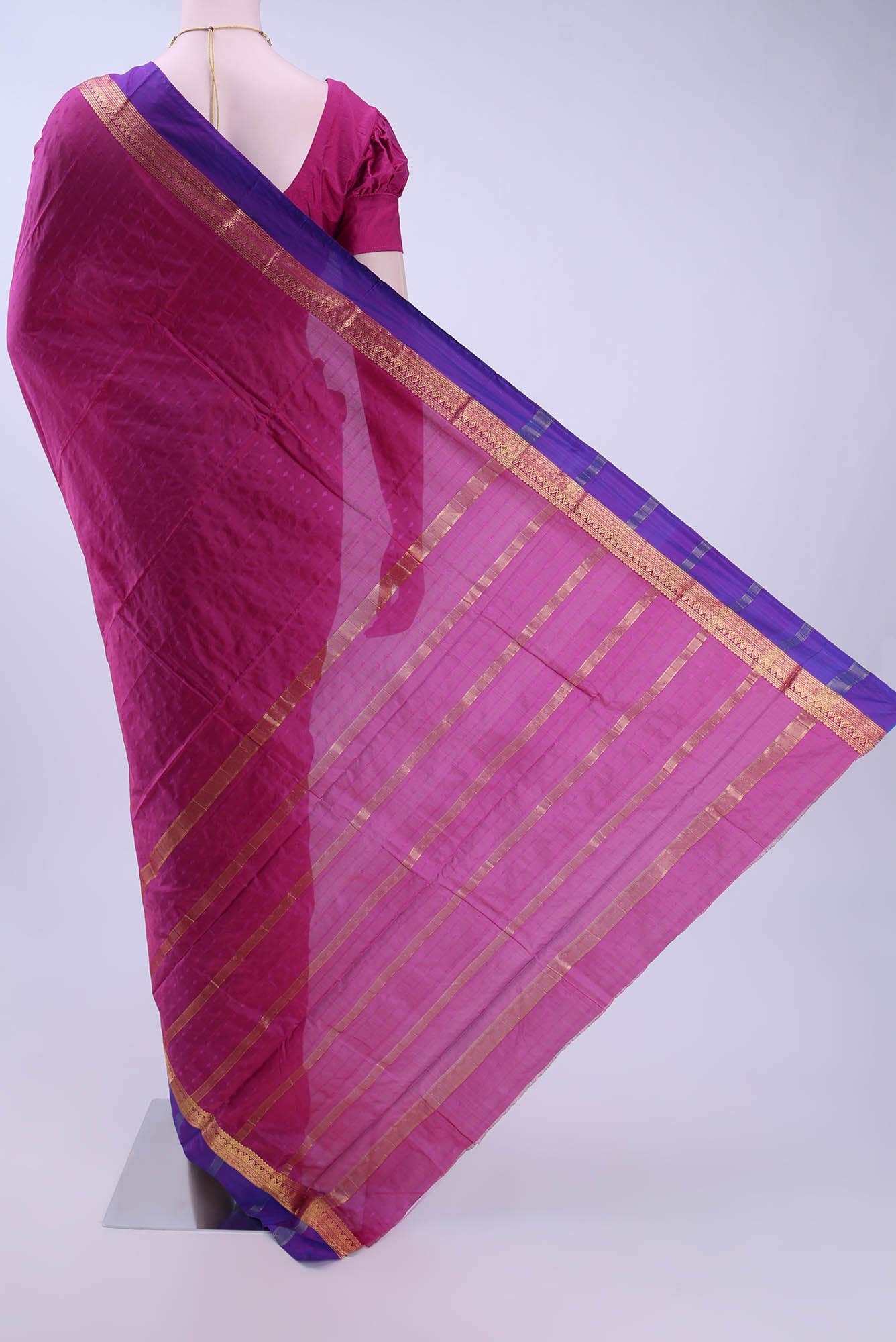 Dark Beige Bangalore Silk Saree