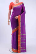 Purple Blended Bangalore Silk Saree