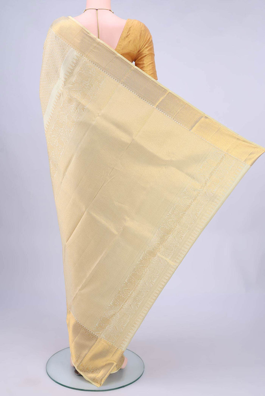 Off White Kanchipuram Saree
