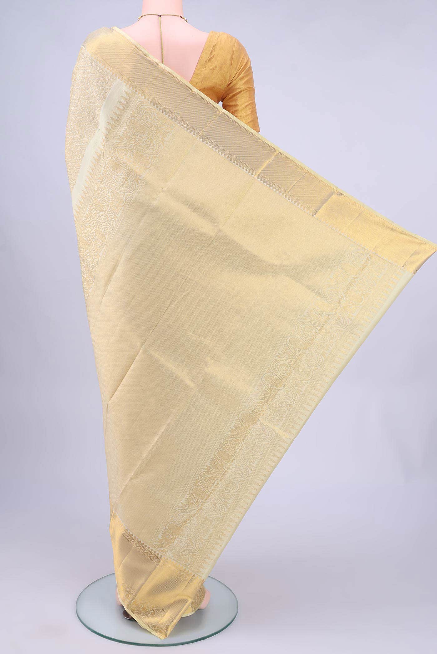 Off White Kanchipuram Saree