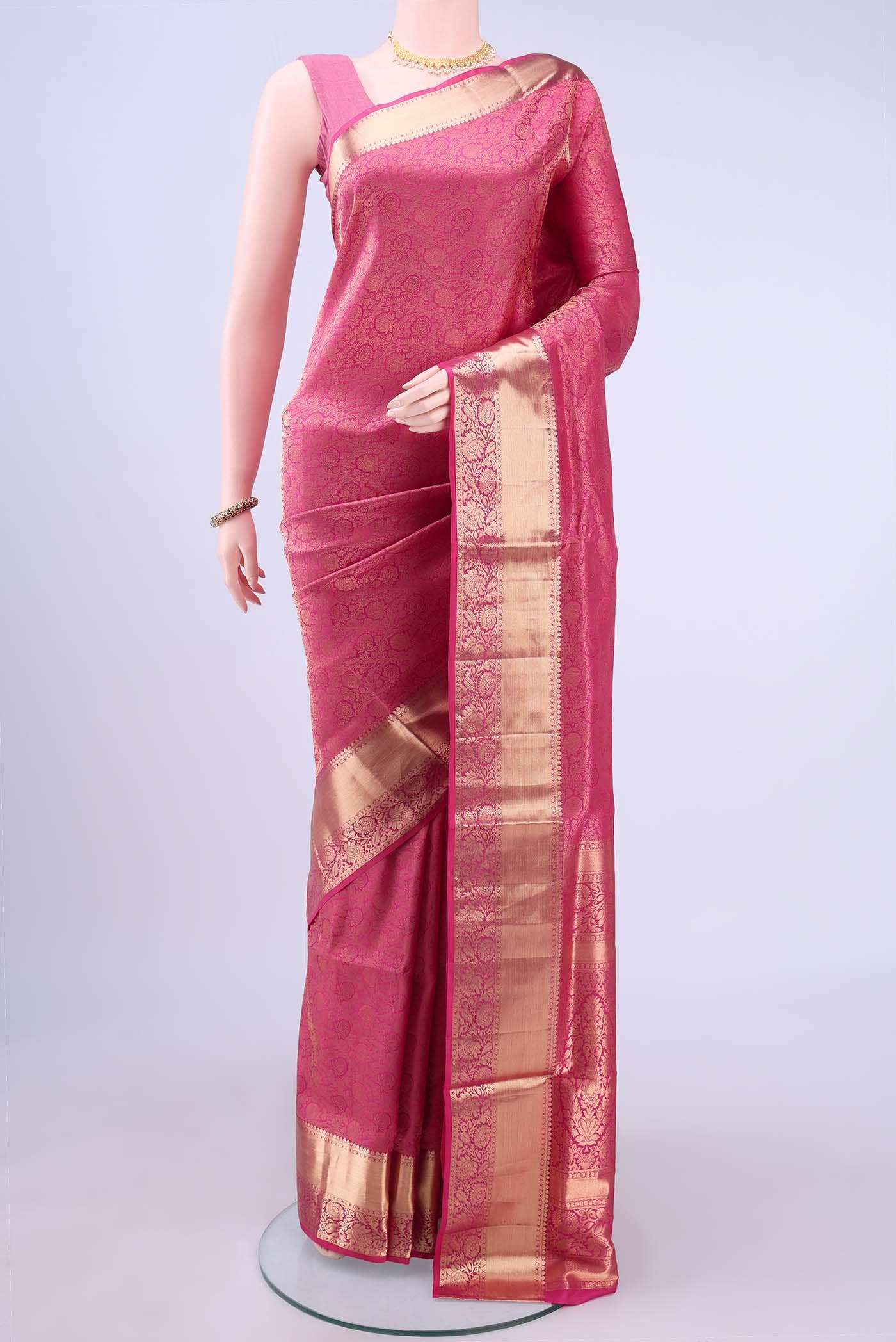 Pink Soft Silk Saree