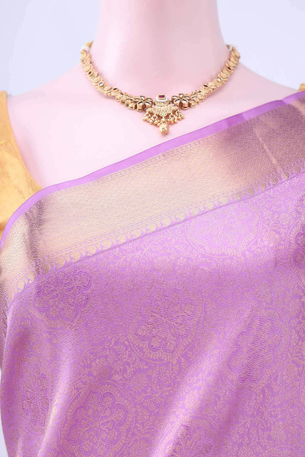 Lilac Soft Silk Saree