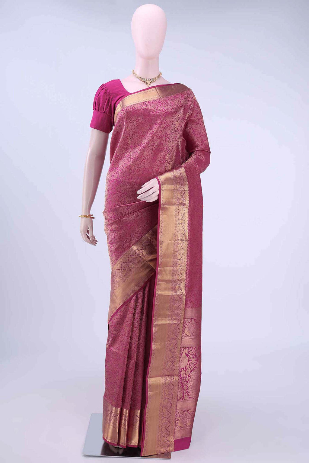 Rani Pink Soft Silk Saree