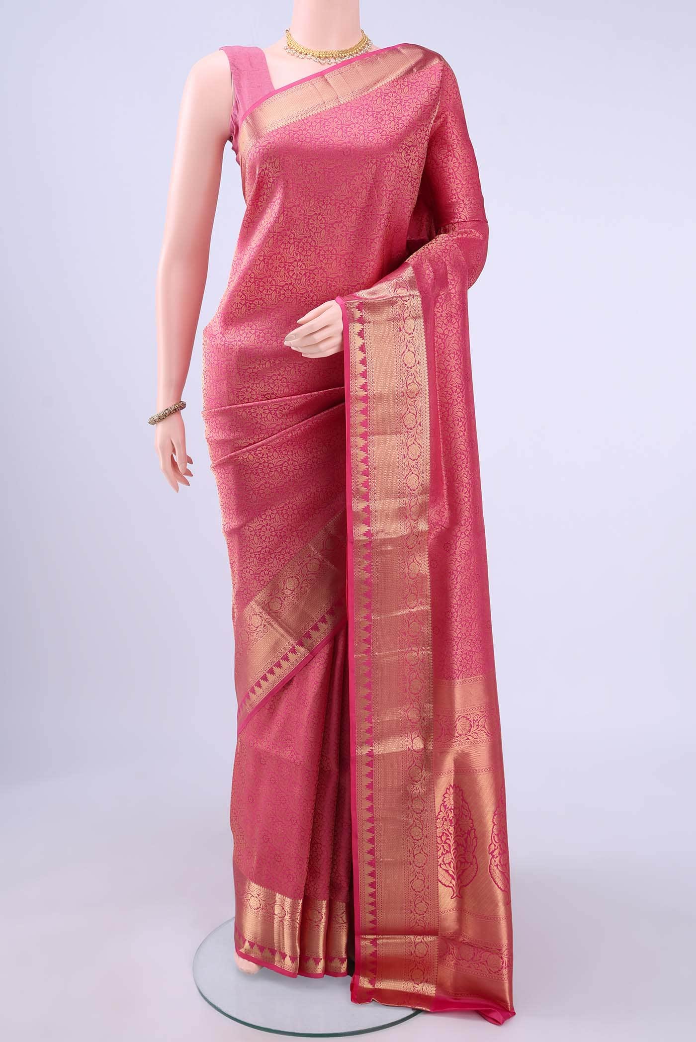 Pink Soft Silk Saree