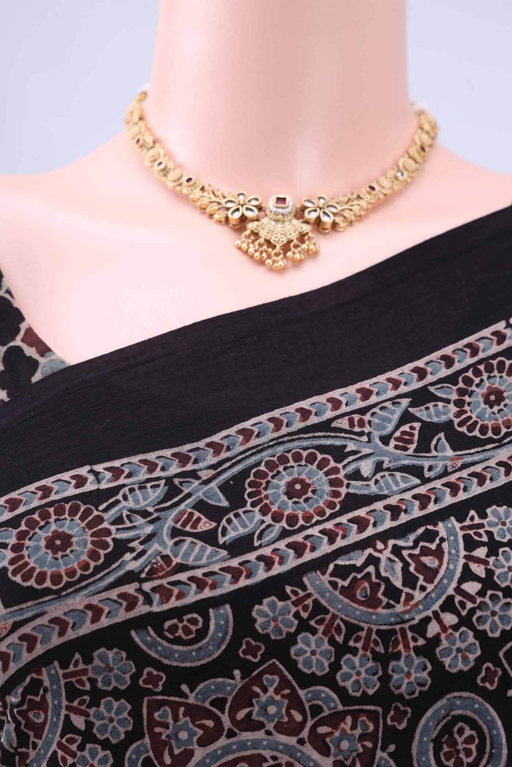 Black Cotton Saree