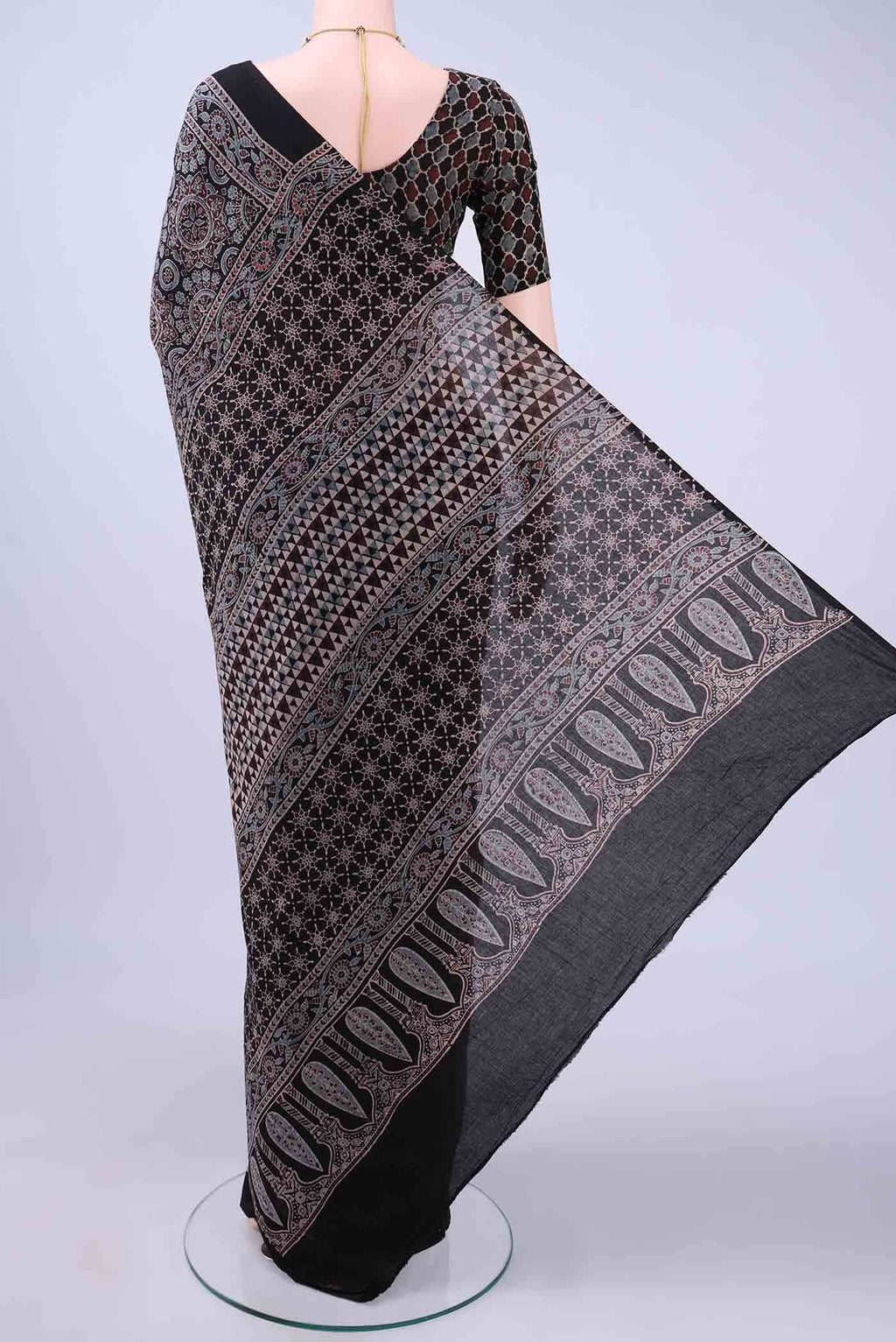 Black Cotton Saree