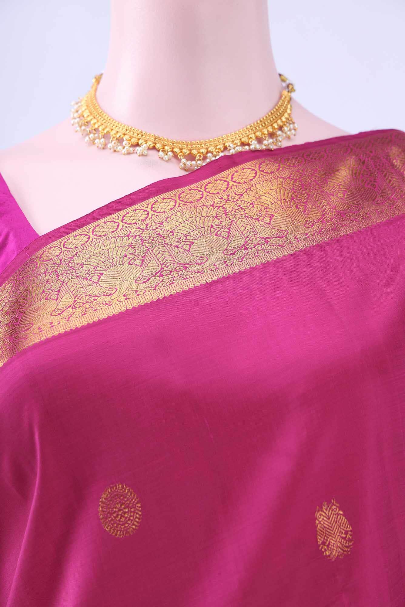 Pink Kanchipuram Saree