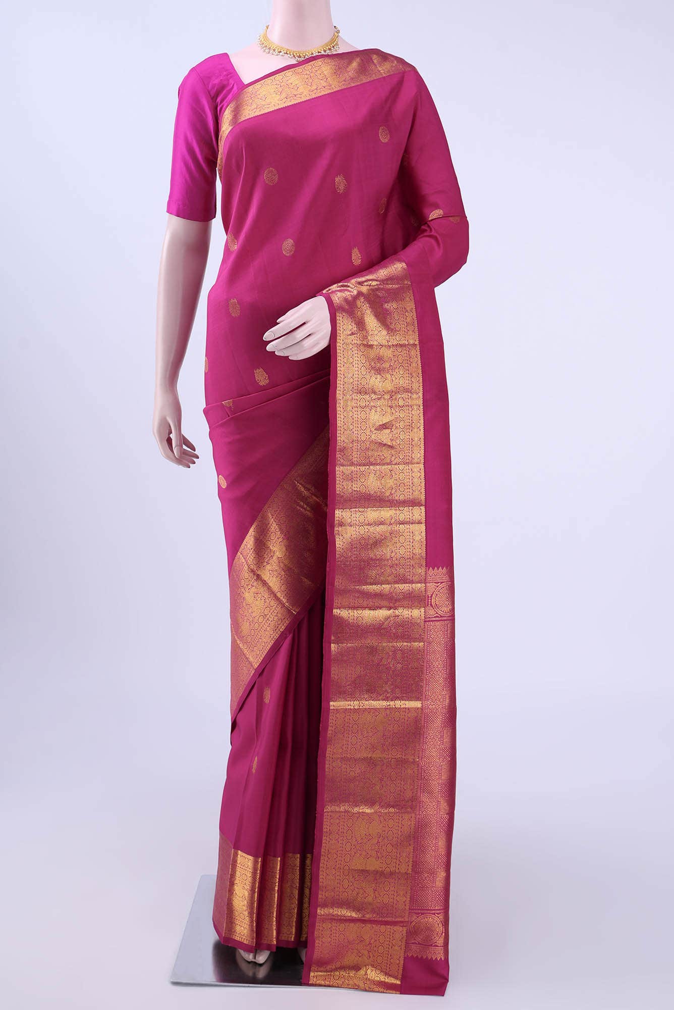 Pink Kanchipuram Saree