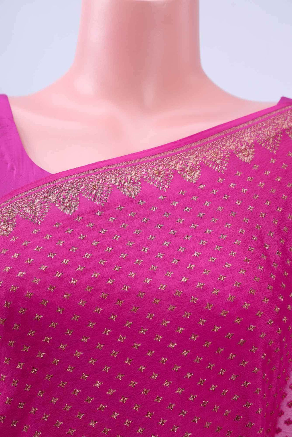 Pink Banarasi Georgette Saree