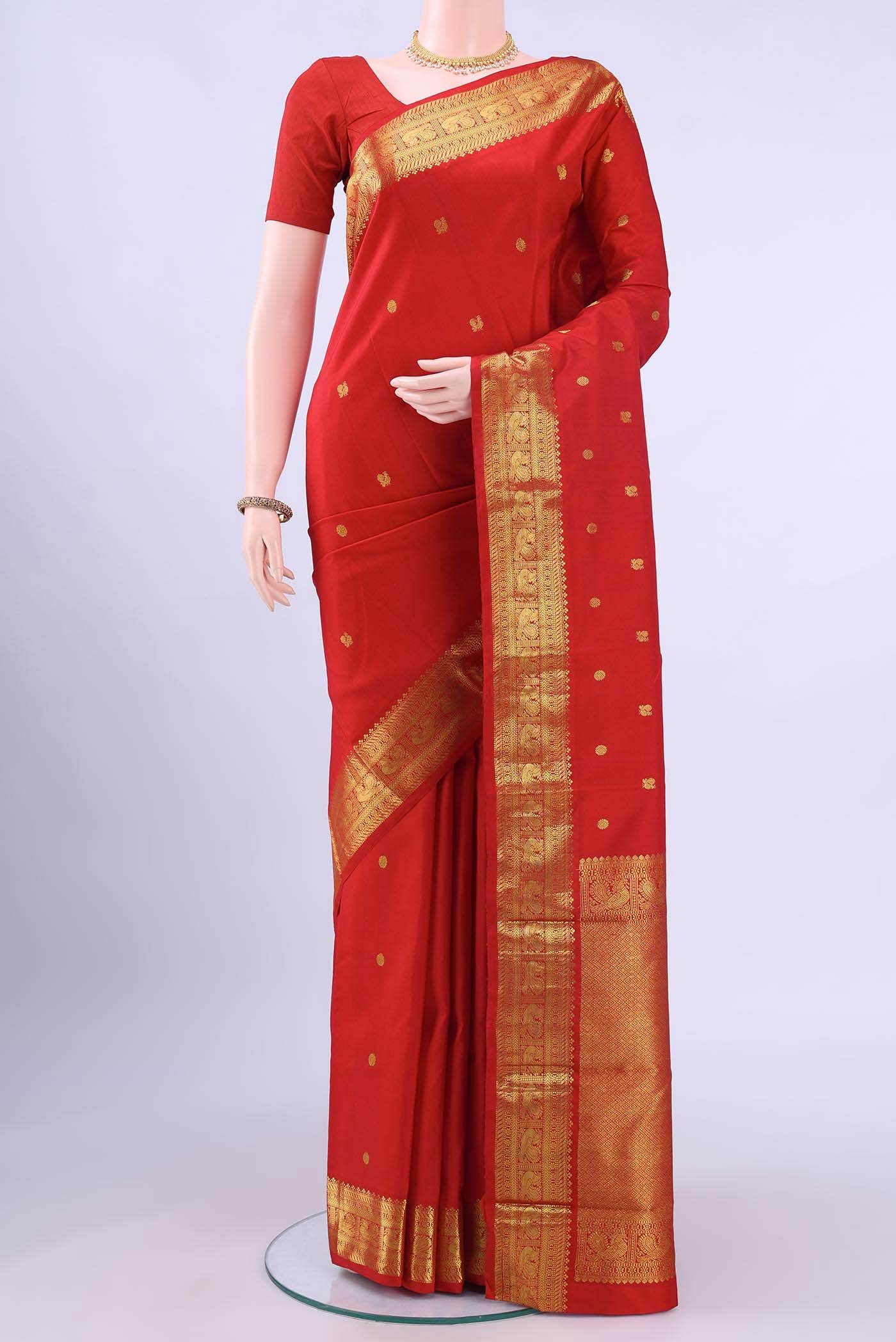no Dual Tone Kanchipuram Silk Saree
